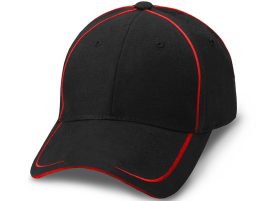 KODY Sports Premium Collier Brushed Cotton Cap - Black Red