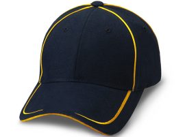 KODY Sports Premium Collier Brushed Cotton Cap - Navy Gold