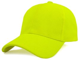 KODY Sports Premium Plain and Sandwich Mesh Cap Designs - Fluro Yellow
