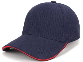 KODY Sports Premium Plain and Sandwich Mesh Cap Designs - Navy Red