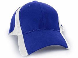 KODY Sports Premium Structured Cap with Pre-Curved Peak and Trim Design - Royal White