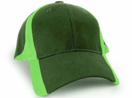 KODY Sports Premium Structured Cap with Pre-Curved Peak and Trim Design - Olive Lime