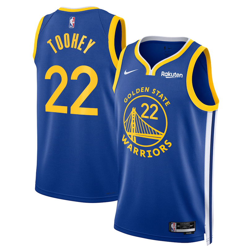 KODYSPORTS Premium Basketball Alex Toohey #22 Golden State Warriors Icon Edition Fan Support Team Jersey - Royal