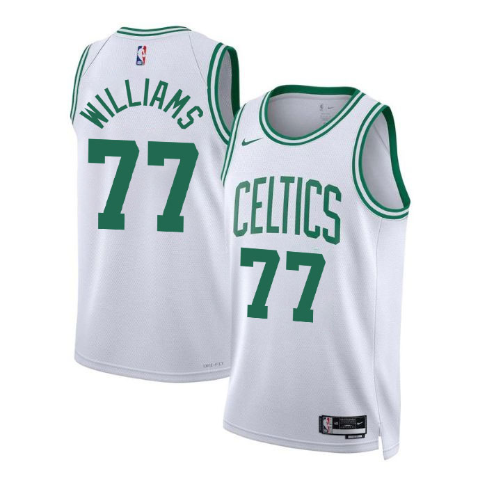 KODYSPORTS Premium Basketball Amari Williams #77 Boston Celtics Association Edition Fan Support Team Jersey - Black