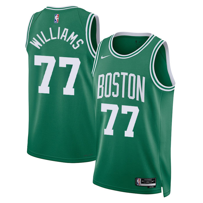 KODYSPORTS Premium Basketball Amari Williams #77 Boston Celtics Icon Edition Fan Support Team Jersey - Green