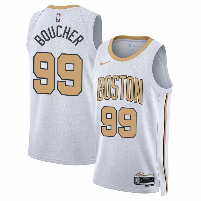 KODYSPORTS Premium Basketball Chris Boucher #99 Boston Celtics City Edition 2025-26 Fan Support Team Jersey - White