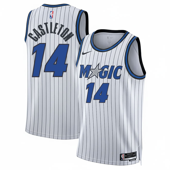 KODYSPORTS Premium Basketball Colin Castleton #14 Orlando Magic Association Edition Fan Support Team Jersey - White