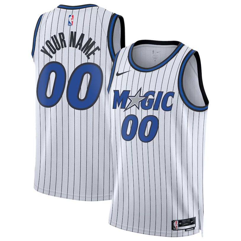 KODYSPORTS Premium Basketball Customize Orlando Magic Association Edition Fan Support Team Jersey - White