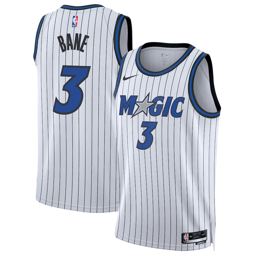 KODYSPORTS Premium Basketball Desmond Bane #3 Orlando Magic Association Edition Fan Support Team Jersey - White