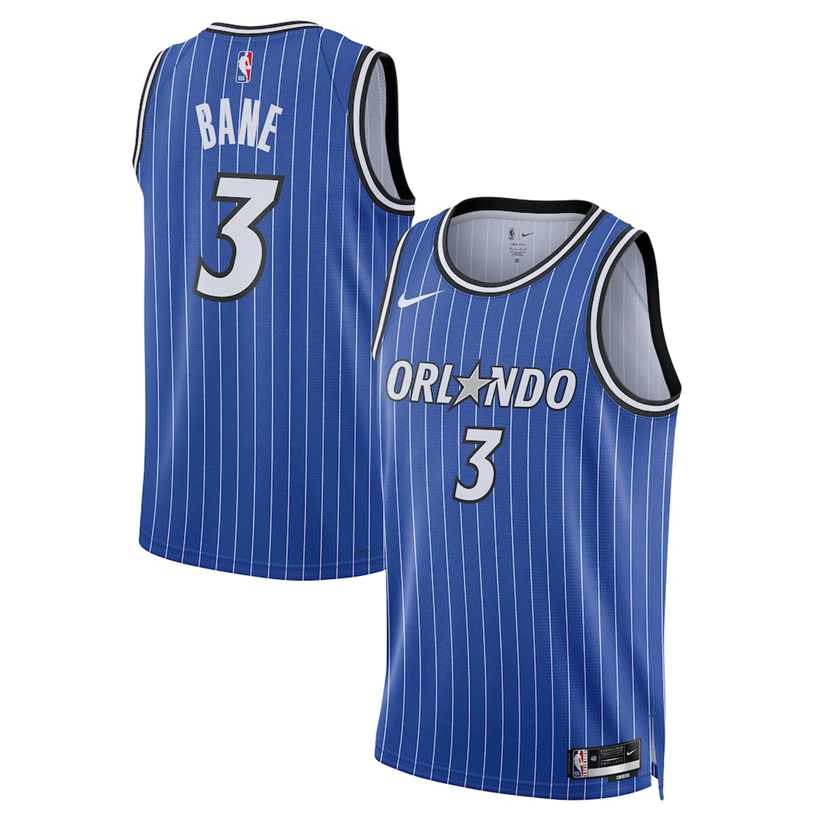 KODYSPORTS Premium Basketball Desmond Bane #3 Orlando Magic Icon Edition Fan Support Team Jersey - Blue