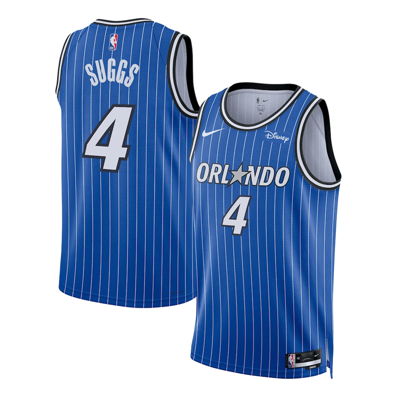 KODYSPORTS Premium Basketball Jalen Suggs #4 Orlando Magic Icon Edition Fan Support Team Jersey - Blue