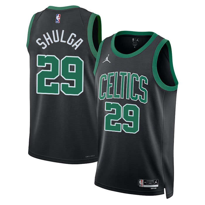 KODYSPORTS Premium Basketball Max Shulga #29 Boston Celtics Statement Edition Fan Support Team Jersey - Black
