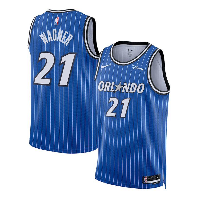 KODYSPORTS Premium Basketball Moritz Wagner #21 Orlando Magic Icon Edition Fan Support Team Jersey - Blue