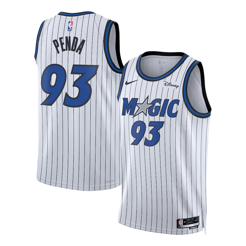 KODYSPORTS Premium Basketball Noah Penda #93 Orlando Magic Association Edition Fan Support Team Jersey - White