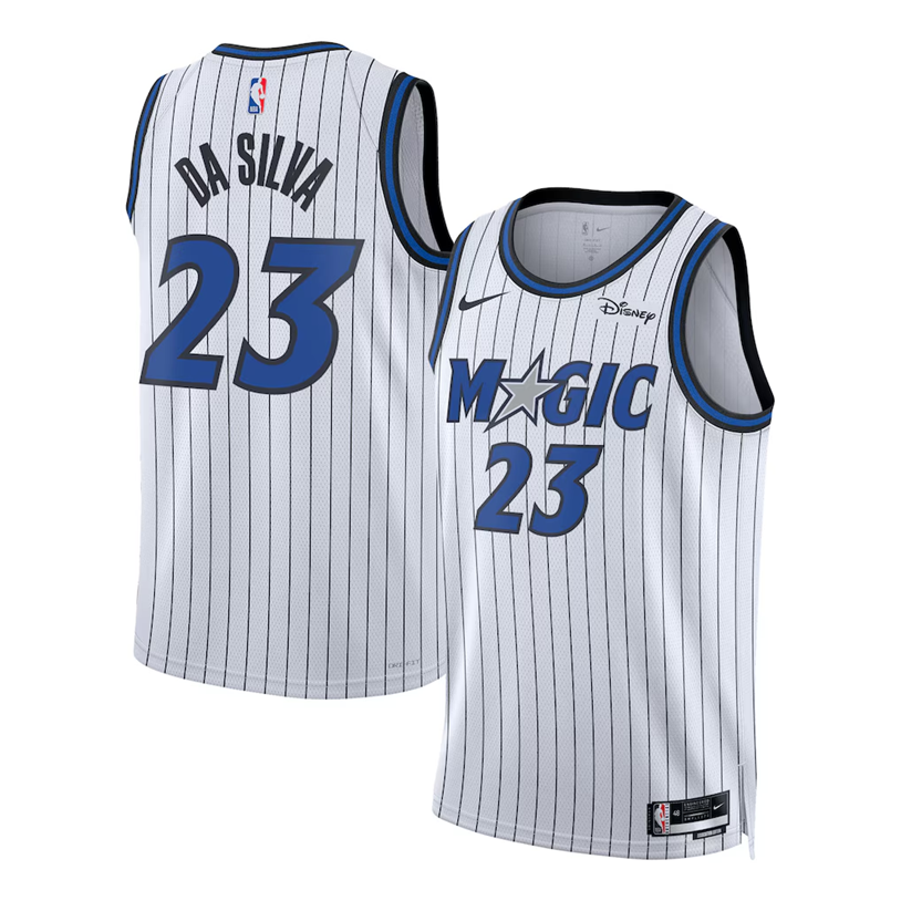 KODYSPORTS Premium Basketball Tristan da Silva #23 Orlando Magic Association Edition Fan Support Team Jersey - White