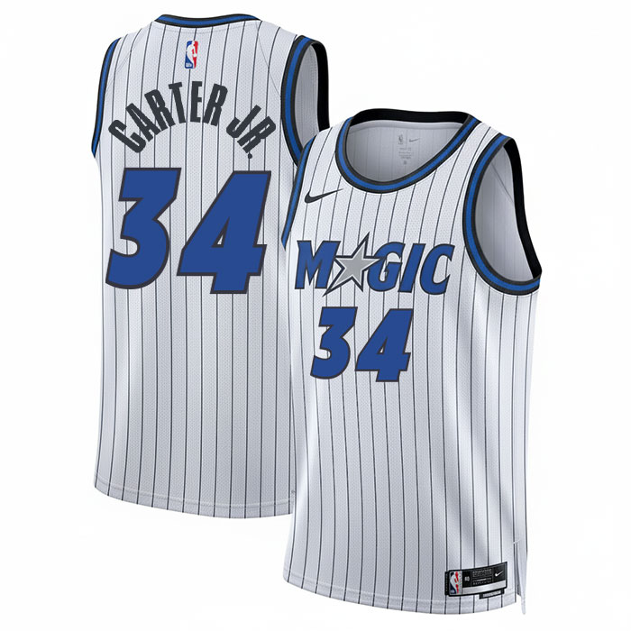 KODYSPORTS Premium Basketball Wendell Carter Jr. #34 Orlando Magic Association Edition Fan Support Team Jersey - White