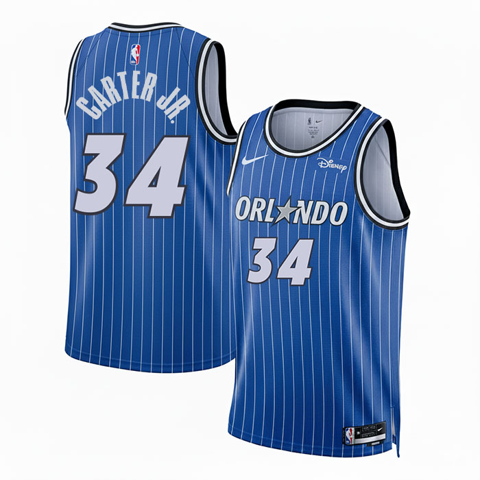 KODYSPORTS Premium Basketball Wendell Carter Jr. #34 Orlando Magic Icon Edition Fan Support Team Jersey - Blue