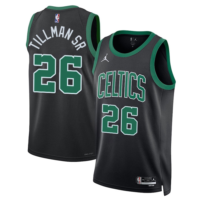 KODYSPORTS Premium Basketball Xavier Tillman Sr. #26 Boston Celtics Statement Edition Fan Support Team Jersey - Black