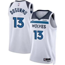 KODYSPORTS Premium Basketball Ayo Dosunmu #13 Minnesota Timberwolves Association Edition 2025-26 Fan Support Team Jersey - White