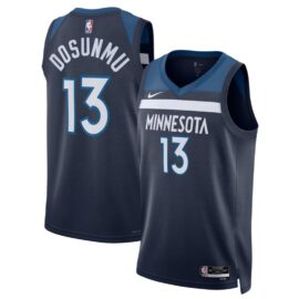 KODYSPORTS Premium Basketball Ayo Dosunmu #13 Minnesota Timberwolves Icon Edition 2025-26 Fan Support Team Jersey - Navy