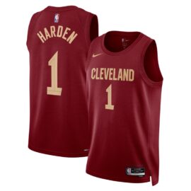 KODYSPORTS Premium Basketball James Harden #1 Cleveland Cavaliers Icon Edition 2025-26 Fan Support Team Jersey - Wine
