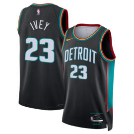 KODYSPORTS Premium Basketball Jaden Ivey #23 Detroit Pistons City Edition 2025-26 Fan Support Team Jersey - Charcoal