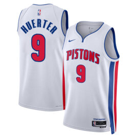 KODYSPORTS Premium Basketball Kevin Huerter #9 Detroit Pistons Association Edition 2025-26 Fan Support Team Jersey - White