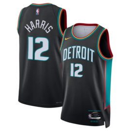 KODYSPORTS Premium Basketball Tobias Harris #12 Detroit Pistons City Edition 2025-26 Fan Support Team Jersey - Charcoal