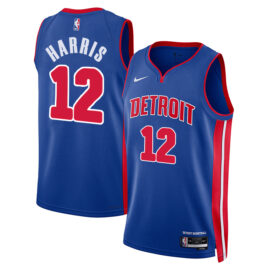 KODYSPORTS Premium Basketball Tobias Harris #12 Detroit Pistons Icon Edition 2025-26 Fan Support Team Jersey - Blue