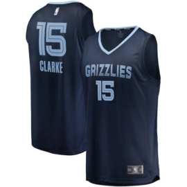 KODYSPORTS Premium Basketball Brandon Clarke #15 Memphis Grizzlies Icon Edition Fan Support Team Jersey - Blue