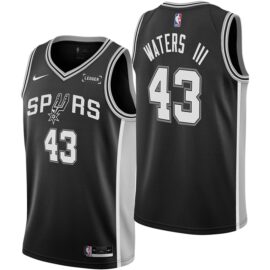 KODYSPORTS Premium Basketball Lindy Waters III #43 San Antonio Spurs Icon Edition Fan Support Team Jersey - Black