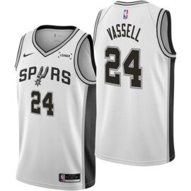 KODYSPORTS Premium Basketball Devin Vassell #24 San Antonio Spurs Association Edition Fan Support Team Jersey - White