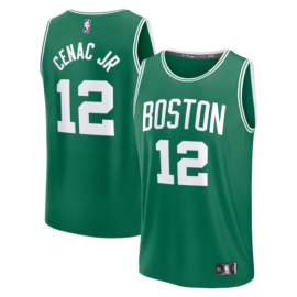 KODYSPORTS Premium Basketball Chris Cenac Jr. #12 Boston Celtics Icon Edition Fan Support Team Jersey - Green