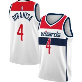 KODYSPORTS Premium Basketball AJ Dybantsa #4 Washington Wizards Association Edition Fan Support Team Jersey - White