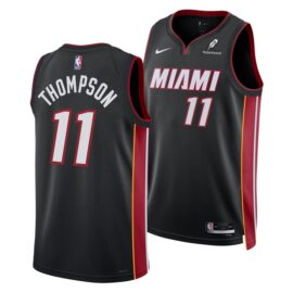 KODYSPORTS Premium Basketball Klay Thompson #11 Miami Heat Icon Edition Fan Support Team Jersey - Black