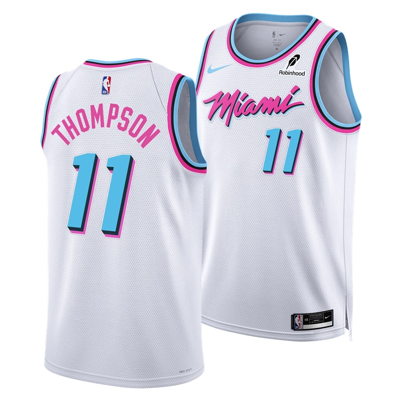 Basketball Klay Thompson #11 Miami Heat VICE Edition Fan Support Team Jersey - White